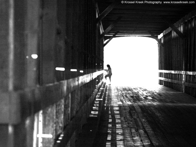 Inside Covered Bridge